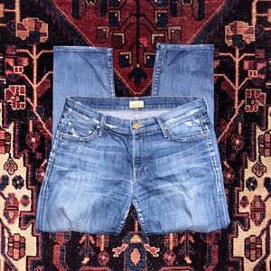 Mother drop out straight leg jeans